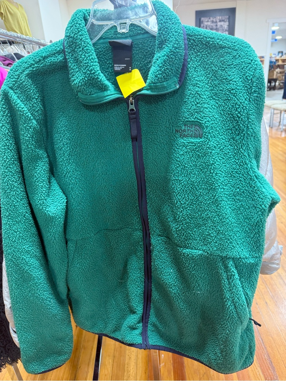 The North Face Green Sherpa Fleece Full-Zip Jacket